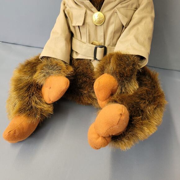 Shalom Toy Co Inc Realistic Safari Monkey Chimp Plush Toy 16" Brown Furry Tagged - Picture 6 of 15